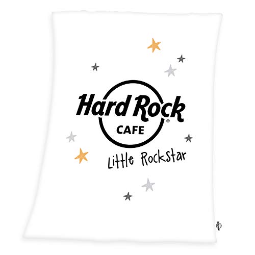 Herding Hard Rock Café Decke, Polyester, weiß, 75 x 100 cm von Klaus Herding GmbH