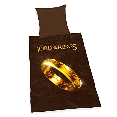 Herding Herr der Ringe Bettwäsche, Kopfkissenbezug ca. 80x80 cm, Bettbezug ca. 135x200 cm, mit leichtläufigem Markenreißverschluss, 100% Baumwolle, Renforcé Herding Herr der Ringe Bettwäsche, Kopfkissenbezug ca. 80x80 cm, Bettbezug ca. 135x200 cm, mit leichtläufigem Markenreißverschluss, 100% Baumwolle, Renforcé von Herding