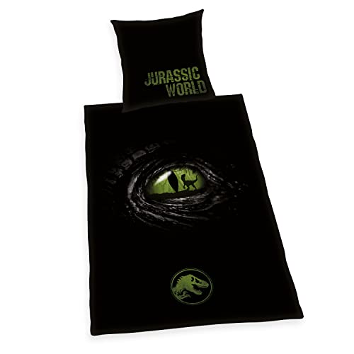 Herding Jurassic World Bettwäsche, Kopfkissenbezug ca. 80x80 cm, Bettbezug ca. 135x200 cm, mit leichtläufigem Markenreißverschluss, 100% Baumwolle, Renforcé Herding Jurassic World Bettwäsche, Kopfkissenbezug ca. 80x80 cm, Bettbezug ca. 135x200 cm, mit leichtläufigem Markenreißverschluss, 100% Baumwolle, Renforcé von Herding