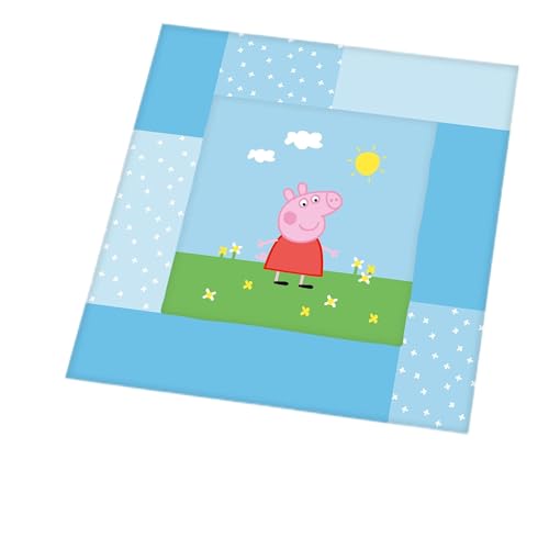 Herding Krabbeldecke Peppa Pig, Polyester, Mehrfarbig, 115 x 115 cm von Herding