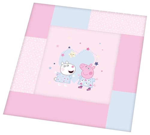 Herding Krabbeldecke Peppa Pig, Polyester, Rosa, 115 x 115 cm von Klaus Herding GmbH