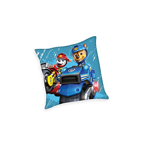 Herding Paw Patrol Dekokissen, 40 x 40 cm, 100% Polyester, Blau von Klaus Herding GmbH