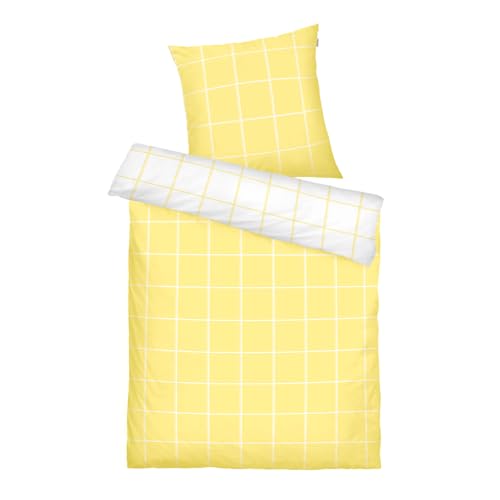 TOM TAILOR Renforcé-Bettwäsche, 80x80 cm + 155x220 cm, 100% Baumwolle/ Renforcé, mit Wendemotiv und farbigem Markenreißverschluss, LARGE CHECK Gelb, Weiß (Light Lemon & Crisp White) TOM TAILOR Renforcé-Bettwäsche, 80x80 cm + 155x220 cm, 100% Baumwolle/ Renforcé, mit Wendemotiv und farbigem Markenreißverschluss, LARGE CHECK Gelb, Weiß (Light Lemon & Crisp White) von Herding