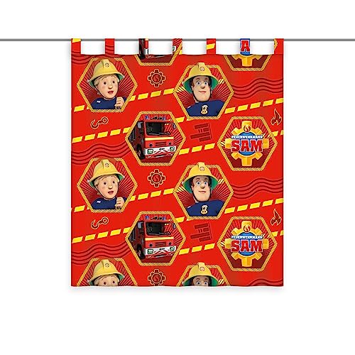 Herding Vorhang, Feuerwehrmann Sam, Polyester, Mehrfarbig/Transparent, 140 x 160 cm Herding Vorhang, Feuerwehrmann Sam, Polyester, Mehrfarbig/Transparent, 140 x 160 cm von Herding