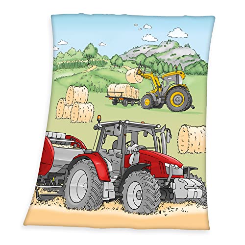 Herding Traktor Fleecedecke, 130x160 cm, 100% Polyester, Fleece Herding Traktor Fleecedecke, 130x160 cm, 100% Polyester, Fleece von Herding