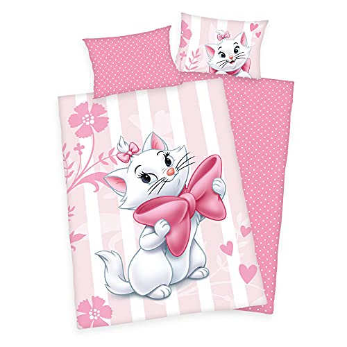 Disney Cat Marie Aristocats Baby Bettwäsche 40 x 60 cm + 100 x 135 cm von Klaus Herding GmbH