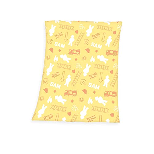 Herding Flanell-Fleecedecke Feuerwehrmann Sam Glow in the dark, Im Dunkeln leuchtendes Motiv, 130 x 160 cm, Polyester, Baby Herding Flanell-Fleecedecke Feuerwehrmann Sam Glow in the dark, Im Dunkeln leuchtendes Motiv, 130 x 160 cm, Polyester, Baby von Herding