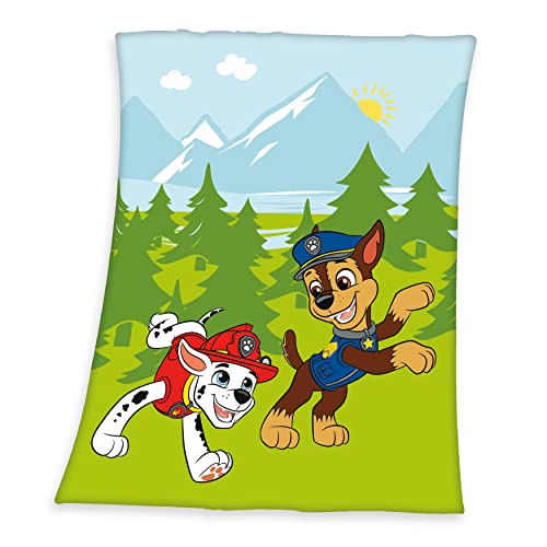 Herding Fleecedecke Paw Patrol, 130 x 170 cm, 100% Polyester, Fleece von Klaus Herding GmbH