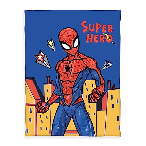 Herding Fleecedecke Spiderman, 130 x 170 cm, 100% Polyester, Fleece von Klaus Herding GmbH