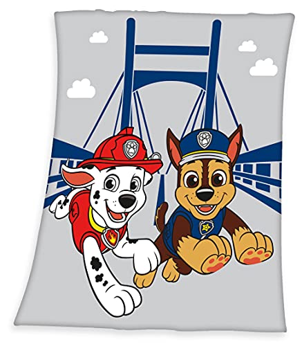 Klaus Herding GmbH XL Paw Patrol Fleecedecke Kuscheldecke Marshall Chase 130x170cm von Klaus Herding GmbH