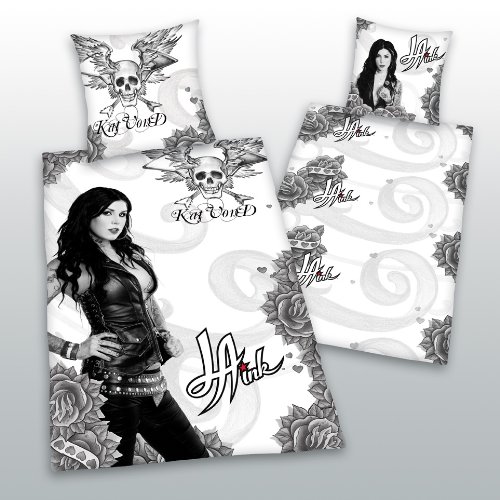 LA ink Kat Von D Bettwäsche Tattoo 135x200 / 80x80 cm von Herding