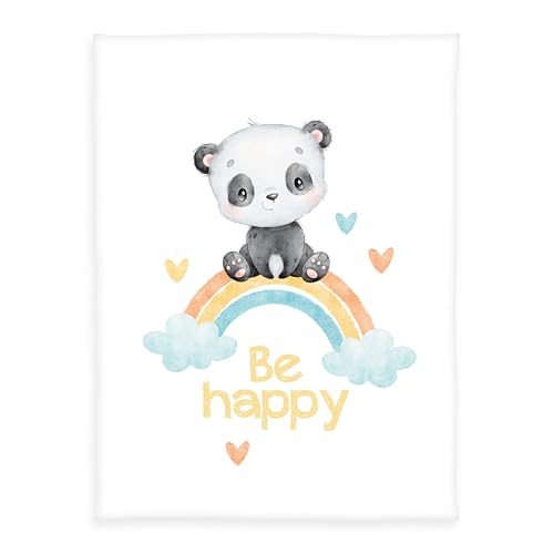 Herding Baby Best Soft-Peachdecke Regenbogen Panda, 75 x 100 cm, 100% Polyester Herding Baby Best Soft-Peachdecke Regenbogen Panda, 75 x 100 cm, 100% Polyester von Herding