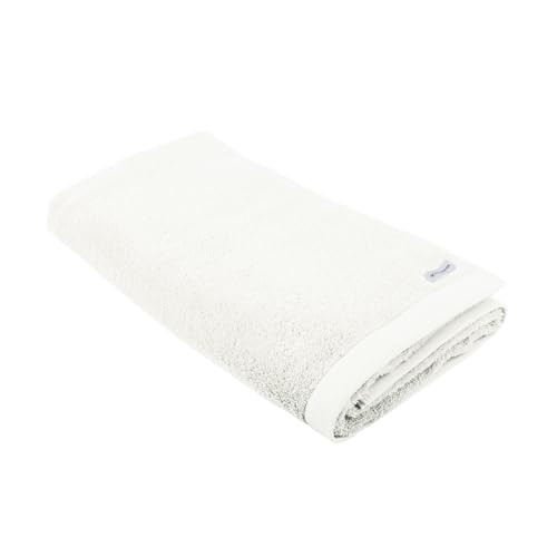 TOM TAILOR Saunatuch, 80x200 cm, 100% Baumwolle/ Frottier, mit zwei Aufhängern und Label mit Logo, COLOR BATH TOWEL Weiß (Crisp White) von Klaus Herding GmbH