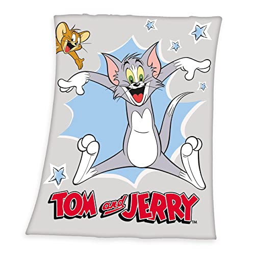 Tom & Jerry Fleecedecke, Gr. 130/170 cm, 100% Polyester von Klaus Herding GmbH