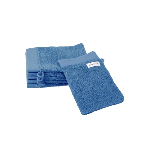 Waschhandschuh, Color Bath Towel Cool Blue, 6er Set, 16x21 cm, 100% Baumwolle/ Frottier, mit Aufhänger und Label mit Logo von Klaus Herding GmbH