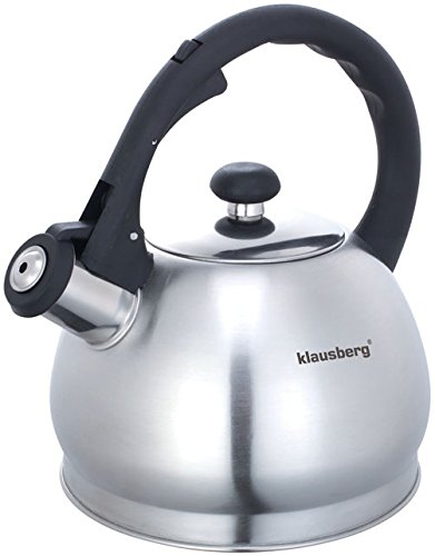 1,8 Liter Flötenkessel Whistling Kettle Pfeifenkessel Teekanne Pfeifkanne Wasserkanne Wasserkessel Edelstahl Pfeifkessel von Klausberg