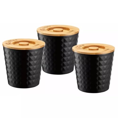 Klausberg 3-tlg Behälter-Set Vorrsatsdosen-Set Kaffee Tee Zucker KB-7486 von Klausberg