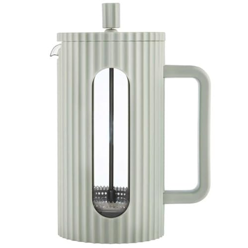 Klausberg Teezubereiter Kaffeebereiter French Press 1000ml / 9 Tassen, Kaffeepresse Edelstahl filter, Kaffeekanne, Glas Teekanne, Teebereiter, Spülmaschinenfest Teekocher, matt Grün (KB-7755) von Klausberg