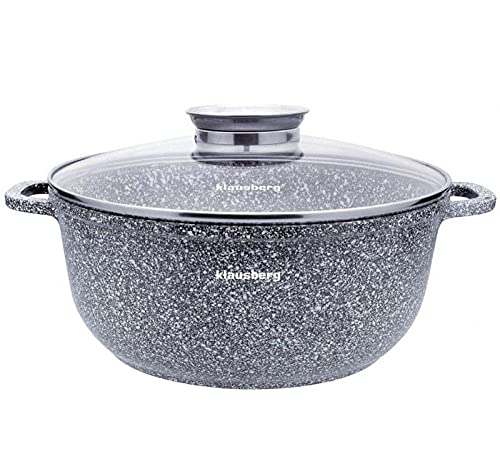 Topf mit Marmorbeschichtung Kochtopf Töpf GARNEK MARMUROWY (Ø28cm) von Klausberg