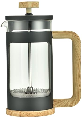 Klausberg Teezubereiter Kaffeebereiter French Press 350ml / 3 Tassen, Kaffeepresse Edelstahl filter, Kaffeekanne, Glas Teekanne, Teebereiter, Spülmaschinenfest Teekocher, Holzimitation (KB-7679) Klausberg Teezubereiter Kaffeebereiter French Press 350ml / 3 Tassen, Kaffeepresse Edelstahl filter, Kaffeekanne, Glas Teekanne, Teebereiter, Spülmaschinenfest Teekocher, Holzimitation (KB-7679) von Klausberg