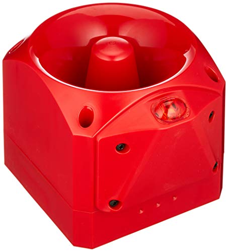 Klaxon Signals ENC-6001 Nexus Puls High Output Sounder Beacon, rot/weiß, 105 dB(A), 17-60 VDC, 50 mA Sounder Current, 70 mA Signalstrom von Klaxon Signals