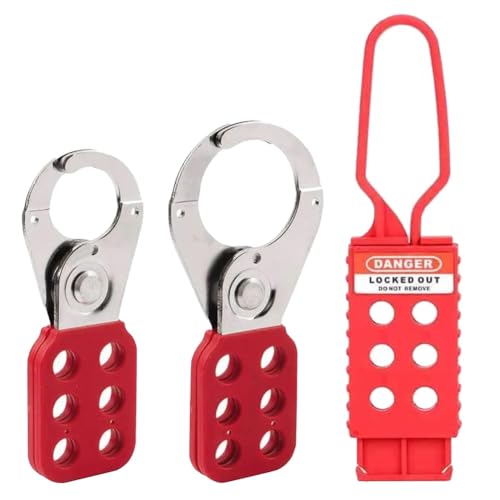 Kleagary Lockout Tagout Hasp Set – Lock Out Tag Out Hasp Hasp Vorhängeschloss Halter Camlock Hasp Lock Out Kleagary Lockout Tagout Hasp Set – Lock Out Tag Out Hasp Hasp Vorhängeschloss Halter Camlock Hasp Lock Out von Kleagary