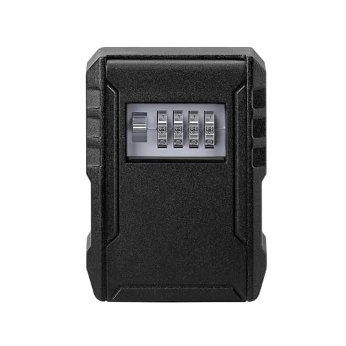 Kleagary Metall Passwort Schlüsselbox Wandmontage 4 Ziffern Passwort Aufbewahrungsbox Wasserdicht Anti Diebstahl Safe Lock Große Kapazität Keybox von Kleagary