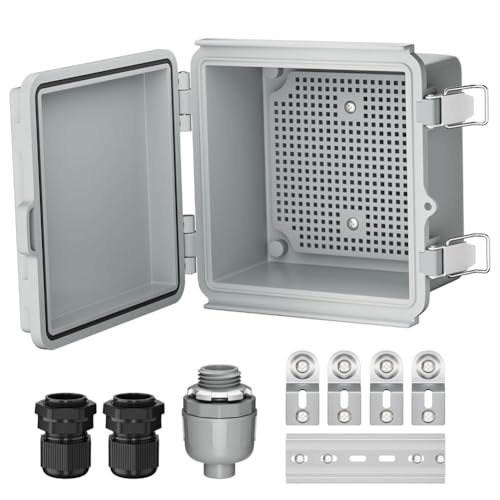 Kleagary Outdoor Elektrobox IP67 Outdoor Wasserdicht Verteilerkasten Outdoor Scharnier Power Box Outdoor Wasserdichte Abzweigdose von Kleagary