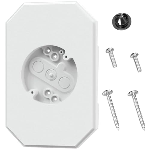 Kleagary Siding Mounting Kit, 8141DBL Outdoor Light Mounting Block, Siding Mounting Plate for Lap Double and 4 Inch Siding White von Kleagary