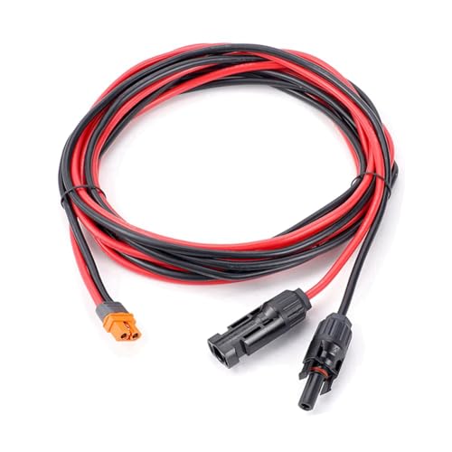 Kleagary Solar Ladekabel XT60I-F Adapter 12AWG Kabelverbinder Verlängerungsdraht für Solarpanel Generator Power Batterie B von Kleagary