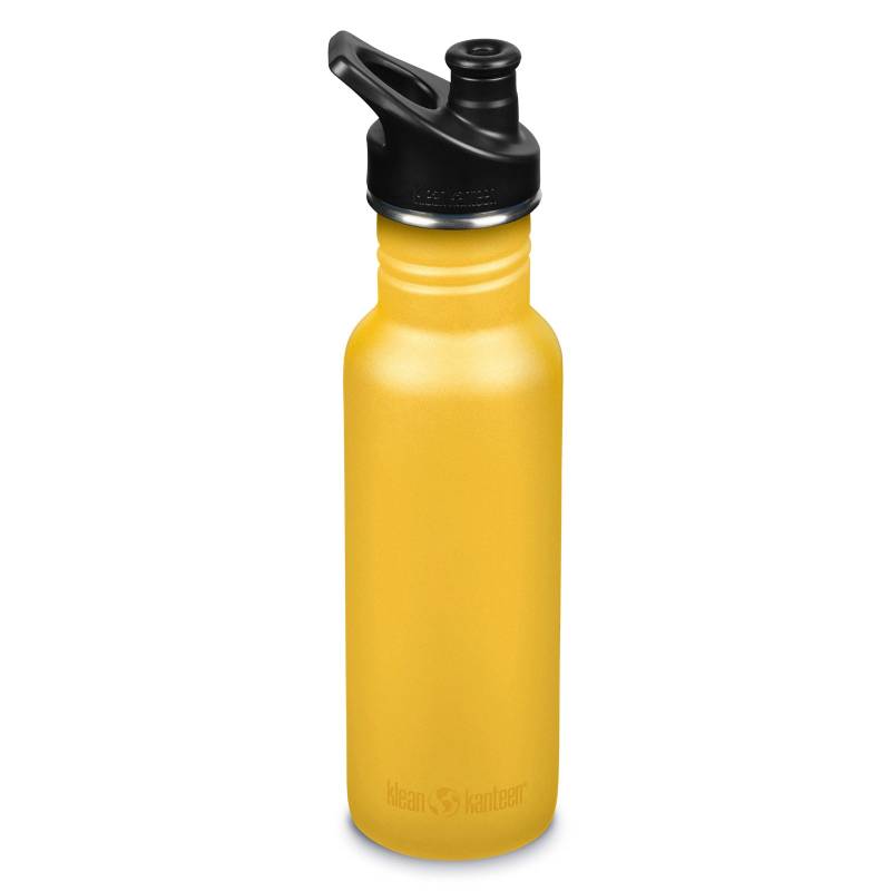 KLEAN KANTEEN Sport Trinkflasche Classic Sport Cap Weithals Wasser Flasche 532ml-Old Gold von Klean Kanteen