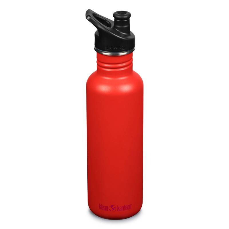KLEAN KANTEEN Sport Trinkflasche Classic Sport Cap Weithals Wasser Flasche 800ml-Tiger Lily von Klean Kanteen
