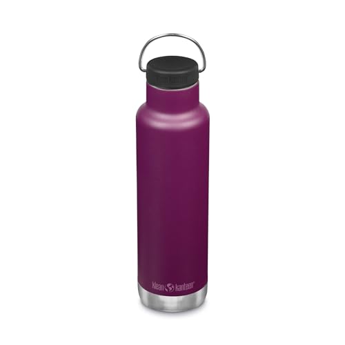 Klean Kanteen Classic mit Loop Cap aus Edelstahl in der Farbe Purple Potion, 592ml, 1010576 von Klean Kanteen