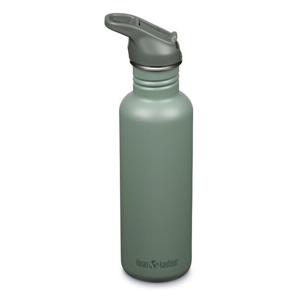 Klean Kanteen Edelstahl Trinkflasche Classic 800ml Flip Sport Cap von Klean Kanteen