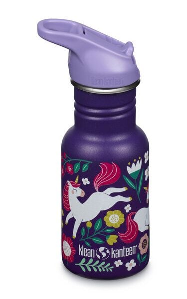 Klean Kanteen Edelstahl Trinkflasche Kid Classic 355ml Flip Sport Cap von Klean Kanteen