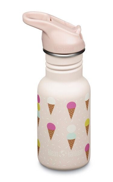 Klean Kanteen Edelstahl Trinkflasche Kid Classic 355ml Flip Sport Cap von Klean Kanteen