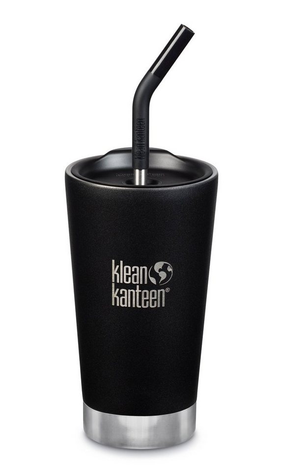 Klean Kanteen Isolierflasche Tumbler, 473ml mit Deckel und Trinkhalm von Klean Kanteen