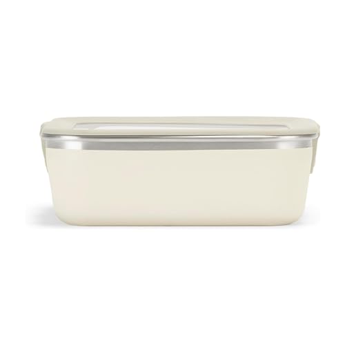 Klean Kanteen Rise Lunch Box Brotdose aus Edelstahl in der Farbe Tofu, auslaufsicher, 592ml, 1010621 von Klean Kanteen