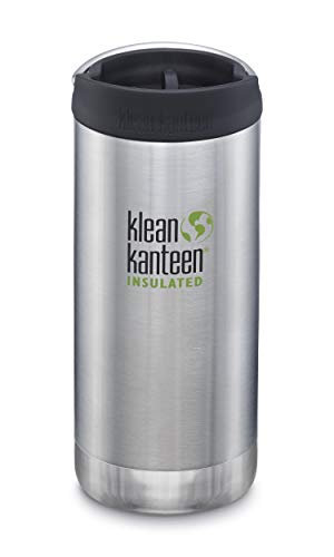 Klean Kanteen TK Wide Kanteens Vakuum-isoliert – Neu 2019 (354 ml), gebürsteter Edelstahl (Cafe Cap)) von Klean Kanteen