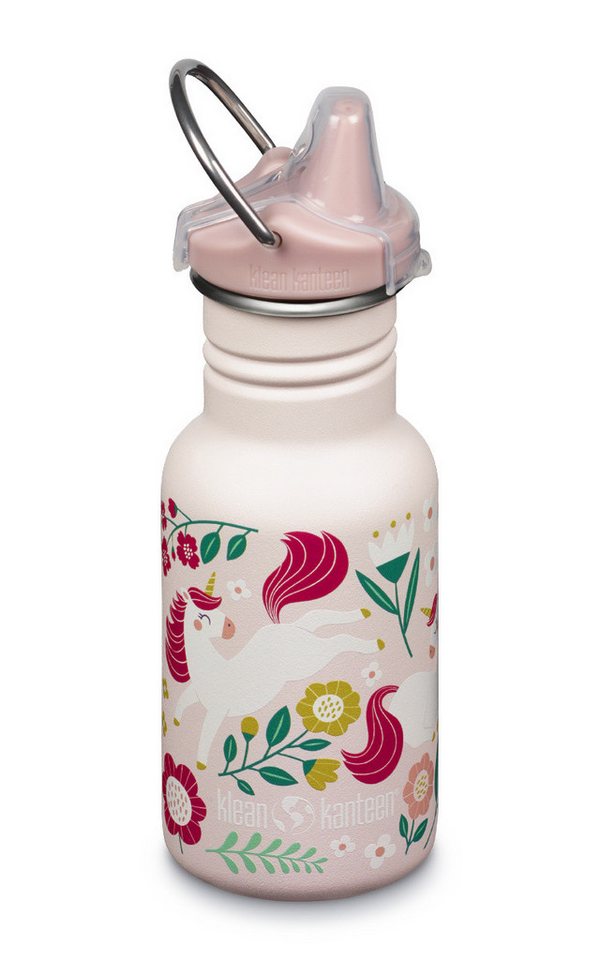 Klean Kanteen Trinkflasche 355ml Kid Kanteen®Classic Narrow (Sippy Cap) Leaping Unicorn hellrosa von Klean Kanteen
