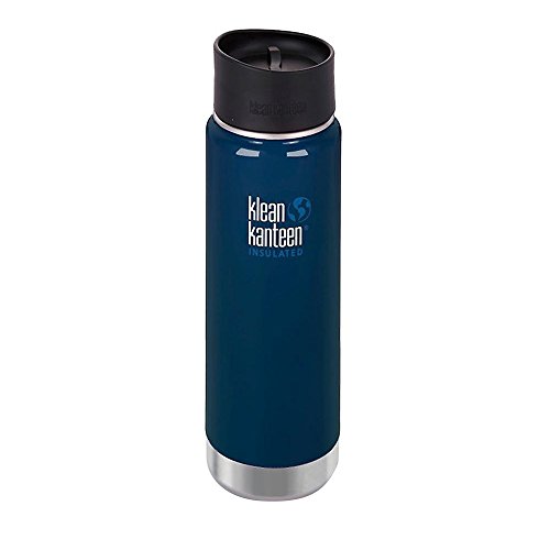 Klean Kanteen Uni Edelstahlflasche mit Cafe Verschluss 592 ml Vakuum Insulated Wide Vakuumisolierte Trinkflasche mit 2.0 Café Cap 592ml in dunkelblau, 28 x 18 x 18 cm Klean Kanteen Uni Edelstahlflasche mit Cafe Verschluss 592 ml Vakuum Insulated Wide Vakuumisolierte Trinkflasche mit 2.0 Café Cap 592ml in dunkelblau, 28 x 18 x 18 cm von Klean Kanteen