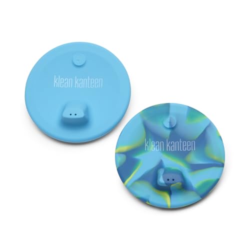 KleanKanteen Kid Cup mit Sippy Lid 2er Pack in der Farbe: Blue Tie Dye, aus Silikon, 1010250 von Klean Kanteen