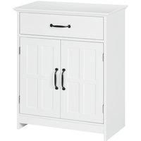 kleankin Badezimmer Unterschrank mit Doppeltür, Schublade und verstellbarem Regal, Aufbewahrungsmöbel für Wohnzimmer, Toilette, 60 x 30 x 75 cm, weiß Aosom kleankin Badezimmer Unterschrank mit Doppeltür, Schublade und verstellbarem Regal, Aufbewahrungsmöbel für Wohnzimmer, Toilette, 60 x 30 x 75 cm, weiß Aosom von Kleankin
