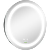 kleankin Badezimmerspiegel Ø50 cm mit LED Beleuchtung, Touch-Funktion, Memory-Funktion, Anti-Beschlag, IP44 für modernes Bad Aosom.de kleankin Badezimmerspiegel Ø50 cm mit LED Beleuchtung, Touch-Funktion, Memory-Funktion, Anti-Beschlag, IP44 für modernes Bad Aosom.de von Kleankin