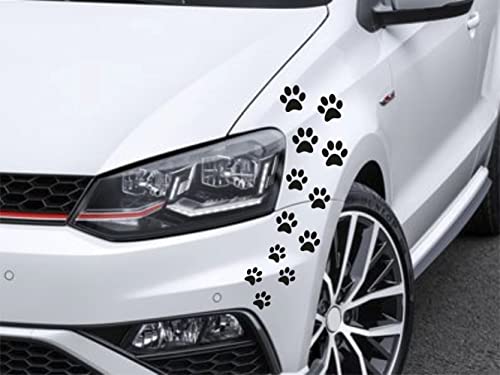 KELBEKÖNIG Auto Aufkleber Hunde Pfoten SET Autoaufkleber Car Sticker Deko verschiedene Größen von Klebe könig