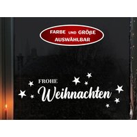 Fensterbild Aufkleber Frohe Weihnachten Fensterdeko Weihnachtsdeko Schneeflocken Fensterbild Aufkleber Frohe Weihnachten Fensterdeko Weihnachtsdeko Schneeflocken von KlebeKoenig