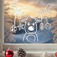 Fensterbild Rentier Aufkleber Weihnachtsaufkleber Tannenbäume Weihnachtsdeko Fensterdeko Weihnachtssticker Winterdeko Rehn Tier Weihnachten Fensterbild Rentier Aufkleber Weihnachtsaufkleber Tannenbäume Weihnachtsdeko Fensterdeko Weihnachtssticker Winterdeko Rehn Tier Weihnachten von KlebeKoenig