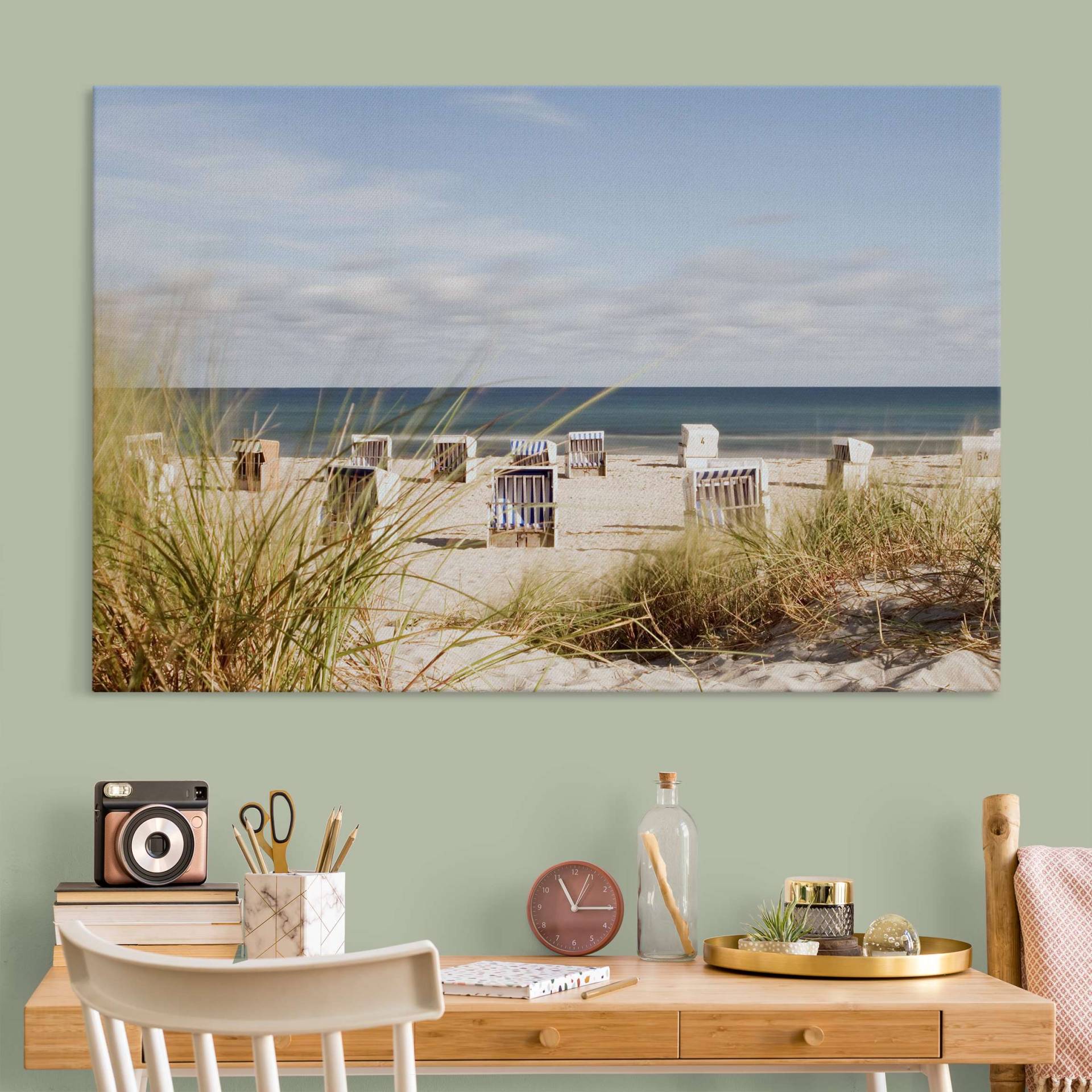 Akustikbild Ostsee und Strandkörbe von Klebefieber