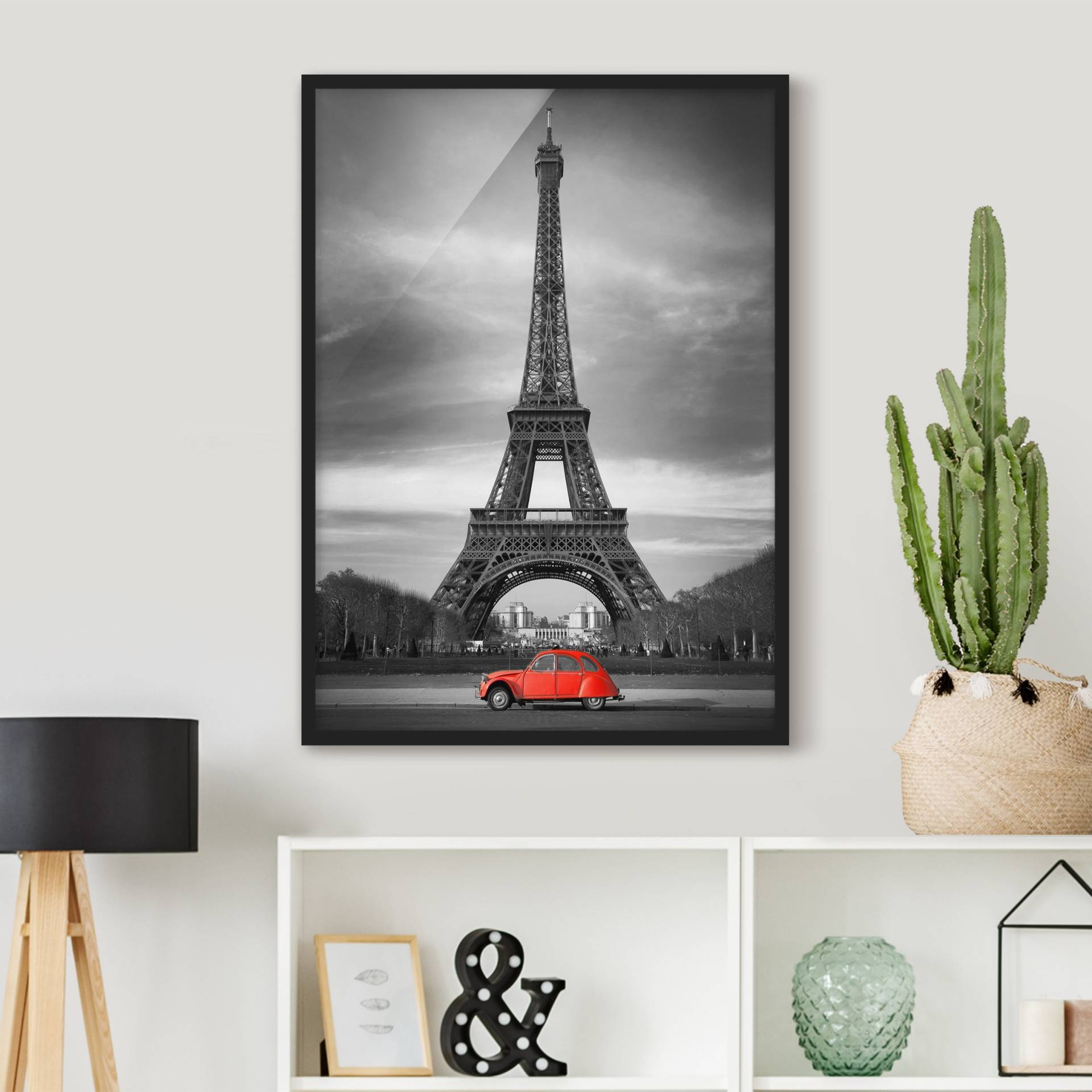 Architektur & Skyline Bild mit Rahmen Spot on Paris von Klebefieber
