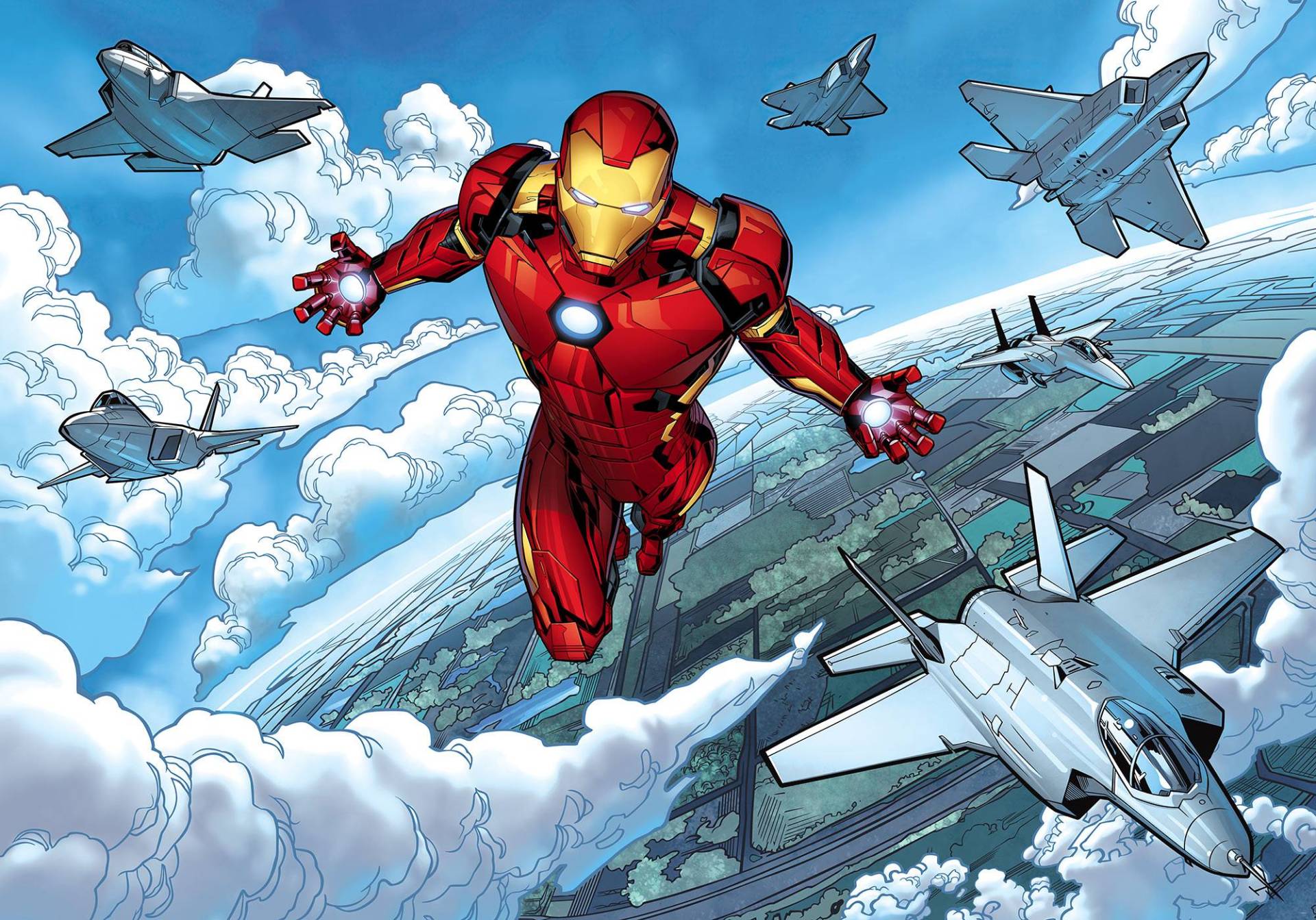 Fototapete Iron Man Flight von Klebefieber